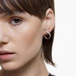 Aretes-de-aro-Exist-Pequeños-Blancos-Baño-tono-oro