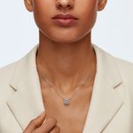 Collar-Sparkling-Dance-Round-azul-baño-de-rodio