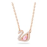 Collar-Dazzling-Swan-multicolor-baño-de-oro-rosa