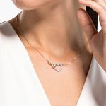 Collar-Swarovski-Infinity-Heart-blanco-combinacion-de-acabados-metalicos