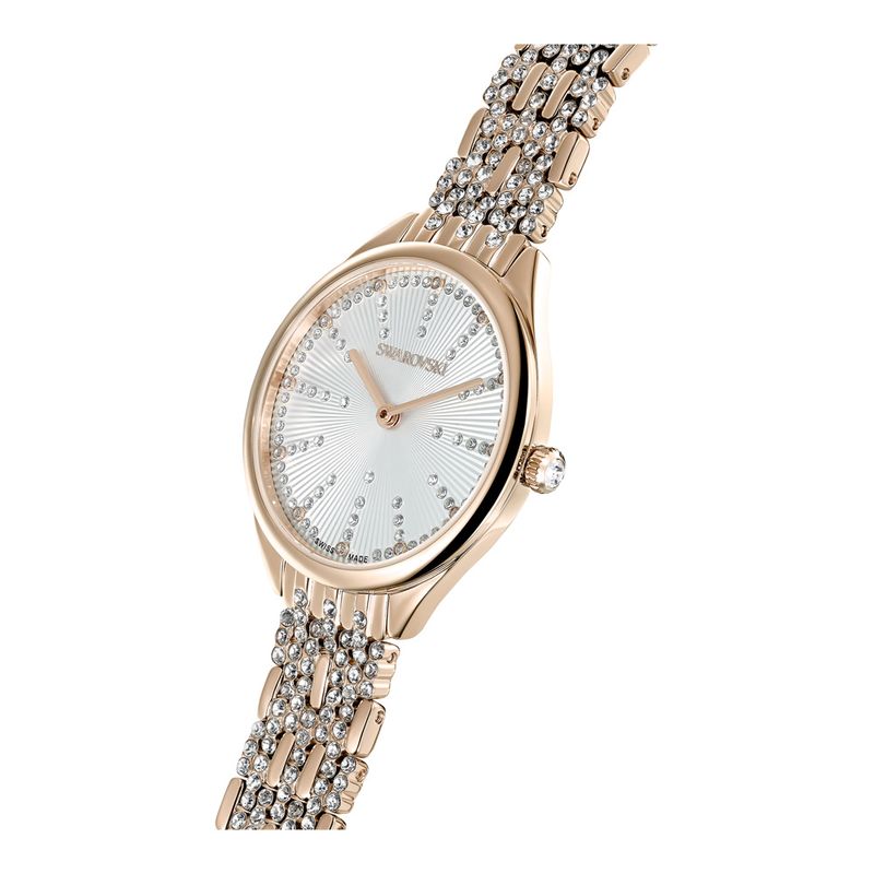 Reloj-Attract-Brazalete-de-metal-Blanco-PVD-tono-oro