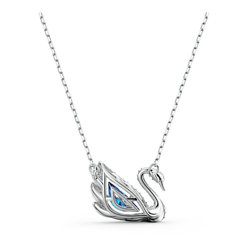 Collar-Dancing-Swan-azul-baño-de-rodio