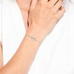 Pulsera-Swarovski-Infinity-Heart-blanco-baño-de-rodio