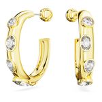Pendientes-de-aro-Dextera-Tallas-mixtas-Blancos-Baño-tono-oro