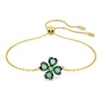 Pulsera-Idyllia-Tallas-mixtas-Trebol-Verde-Baño-tono-oro