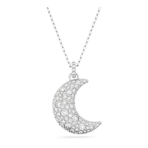 Colgante Luna, Luna, Blanco, Baño de rodio