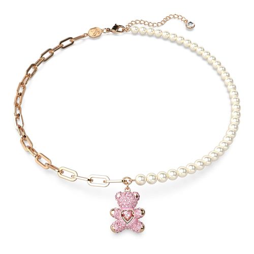 Colgante Teddy, Oso, Rosa, Baño tono oro rosa