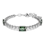 Pulsera-Matrix-Tennis-Tallas-mixtas-Verde-Baño-de-rodio