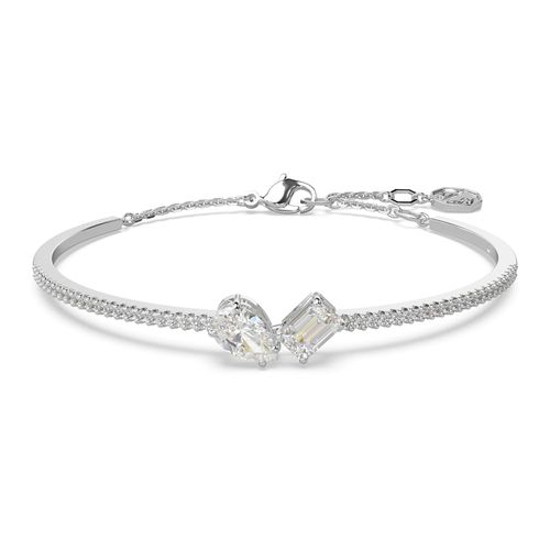 Brazalete Mesmera, Tallas mixtas, Blanco, Baño de rodio