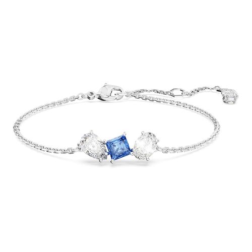 Pulsera Mesmera, Tallas mixtas, Azul, Baño de rodio