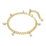 Pulsera-y-tobillera-Dextera-Tallas-mixtas-Blancas-Baño-tono-oro