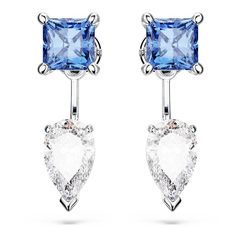 Pendientes-ear-jacket-Mesmera-Tallas-mixtas-Desmontable-Azules-Baño-de-rodio