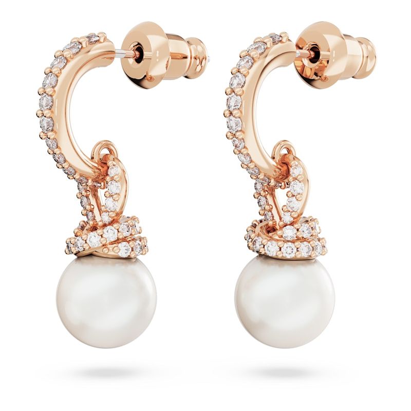 Pendientes-Originally-Blancos-Baño-tono-oro-rosa