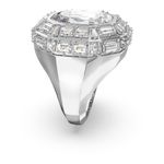 Anillo-de-coctel-Mesmera-Talla-octogonal-Blanco-Baño-de-rodio