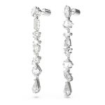 Pendientes-Mesmera-Tallas-mixtas-Largos-Blancos-Baño-de-rodio