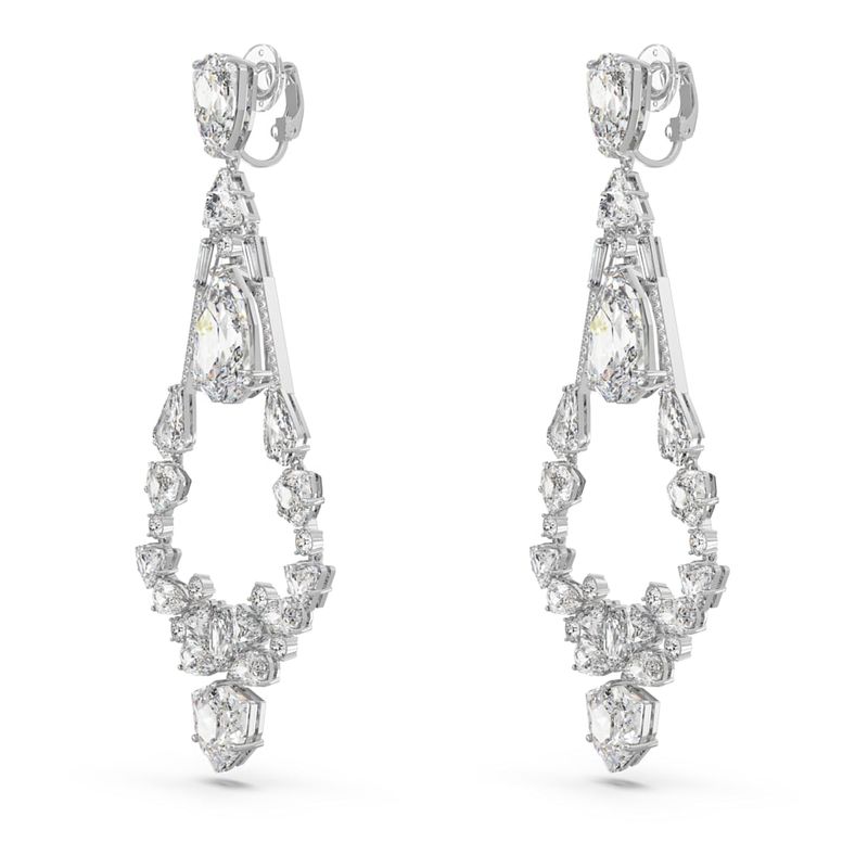 Pendientes-de-clip-Mesmera-Tallas-mixtas-Candelabro-Blancos-Baño-de-rodio