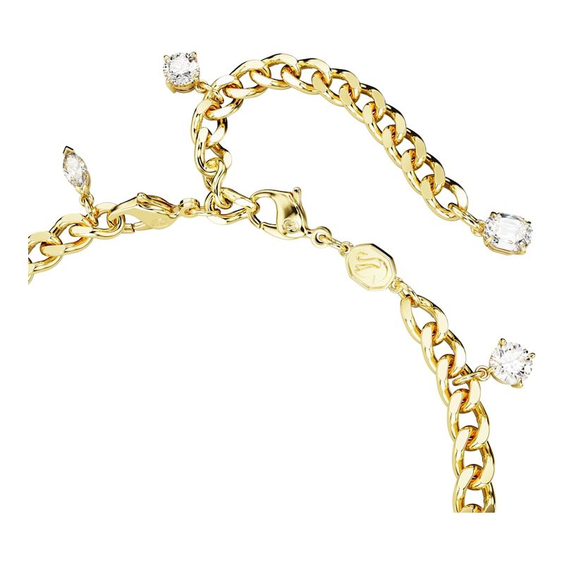 Pulsera-y-tobillera-Dextera-Tallas-mixtas-Blancas-Baño-tono-oro