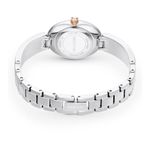 Reloj-Crystal-Rock-Oval-Fabricado-en-Suiza-Brazalete-de-metal-Blanco-Acero-inoxidable