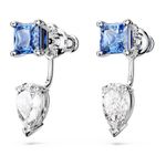 Pendientes-ear-jacket-Mesmera-Tallas-mixtas-Desmontable-Azules-Baño-de-rodio