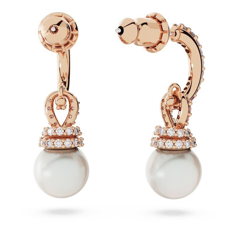 Pendientes-Originally-Blancos-Baño-tono-oro-rosa