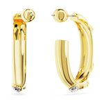 Pendientes-de-aro-Dextera-Tallas-mixtas-Blancos-Baño-tono-oro