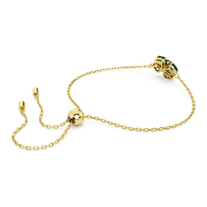 Pulsera-Idyllia-Tallas-mixtas-Trebol-Verde-Baño-tono-oro