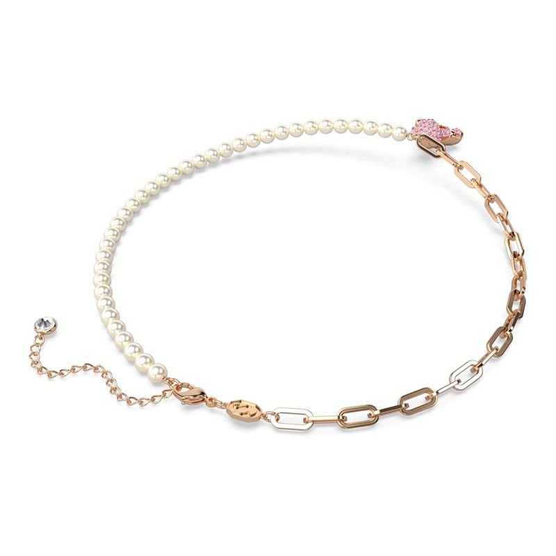 Colgante-Teddy-Oso-Rosa-Baño-tono-oro-rosa
