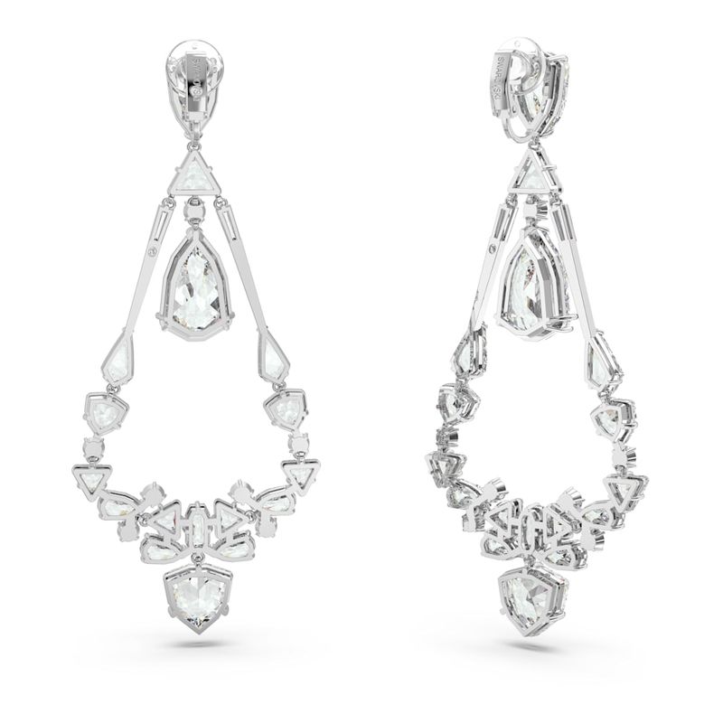 Pendientes-de-clip-Mesmera-Tallas-mixtas-Candelabro-Blancos-Baño-de-rodio