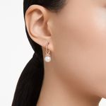 Pendientes-Originally-Blancos-Baño-tono-oro-rosa