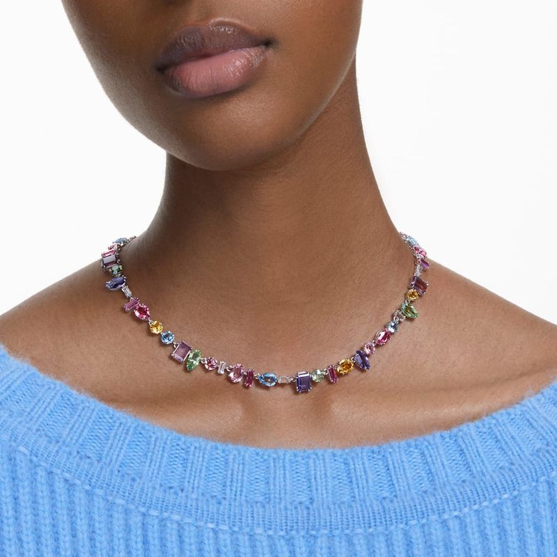 Collar-Gema-Tallas-mixtas-Multicolor-Baño-de-rodio