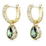 Pendientes-Stilla-Talla-pera-Verdes-Baño-tono-oro