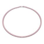 Collar-Matrix-Tennis-Talla-redonda-Pequeño-Rosa-Baño-de-rodio
