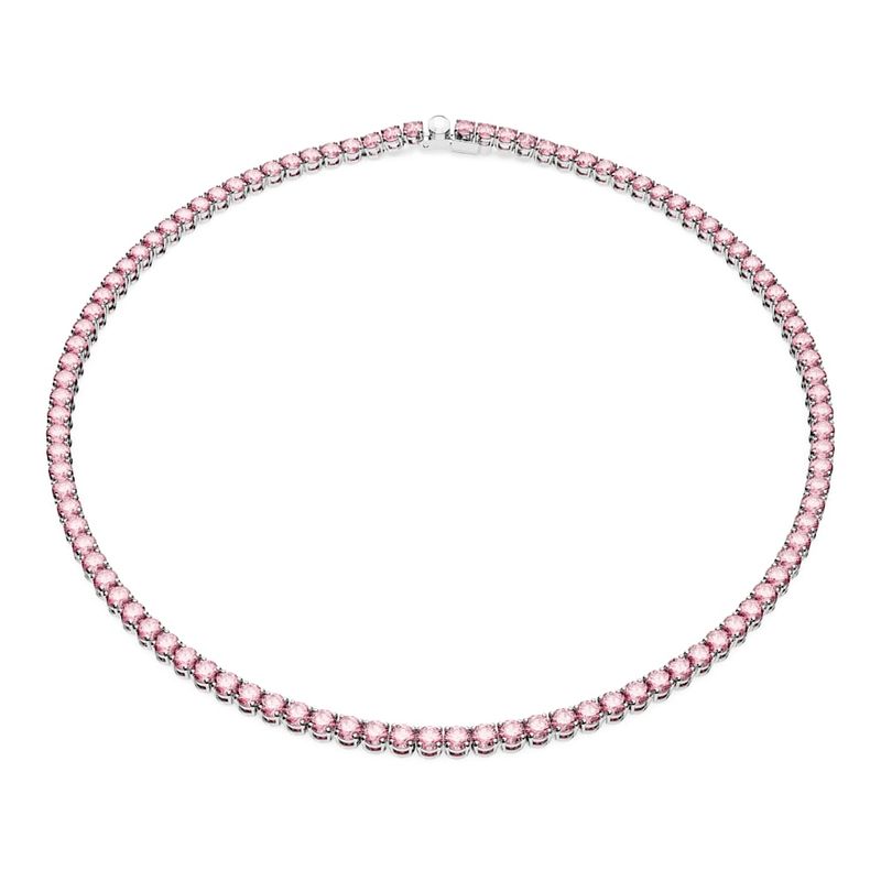 Collar-Matrix-Tennis-Talla-redonda-Pequeño-Rosa-Baño-de-rodio