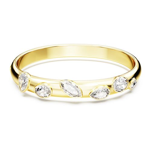 Brazalete Dextera, Tallas mixtas, Blanco, Baño tono oro