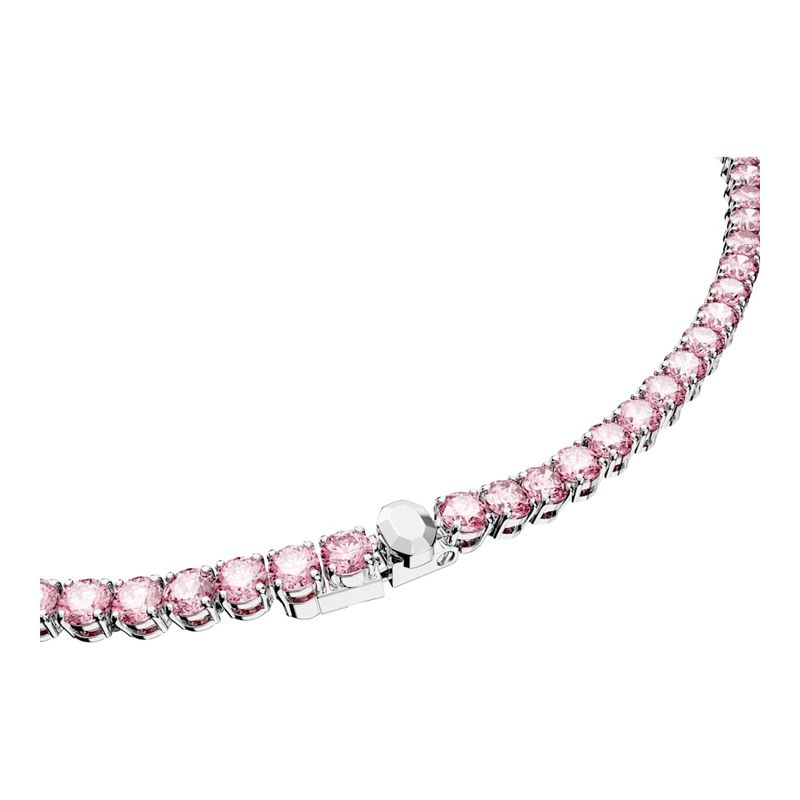 Collar-Matrix-Tennis-Talla-redonda-Pequeño-Rosa-Baño-de-rodio
