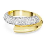 Anillo-de-coctel-Dextera-Blanco-Baño-tono-oro