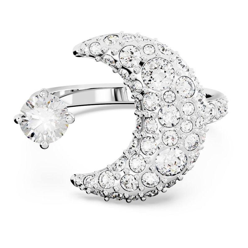 Anillo-abierto-Luna-Luna-Blanco-Baño-de-rodio