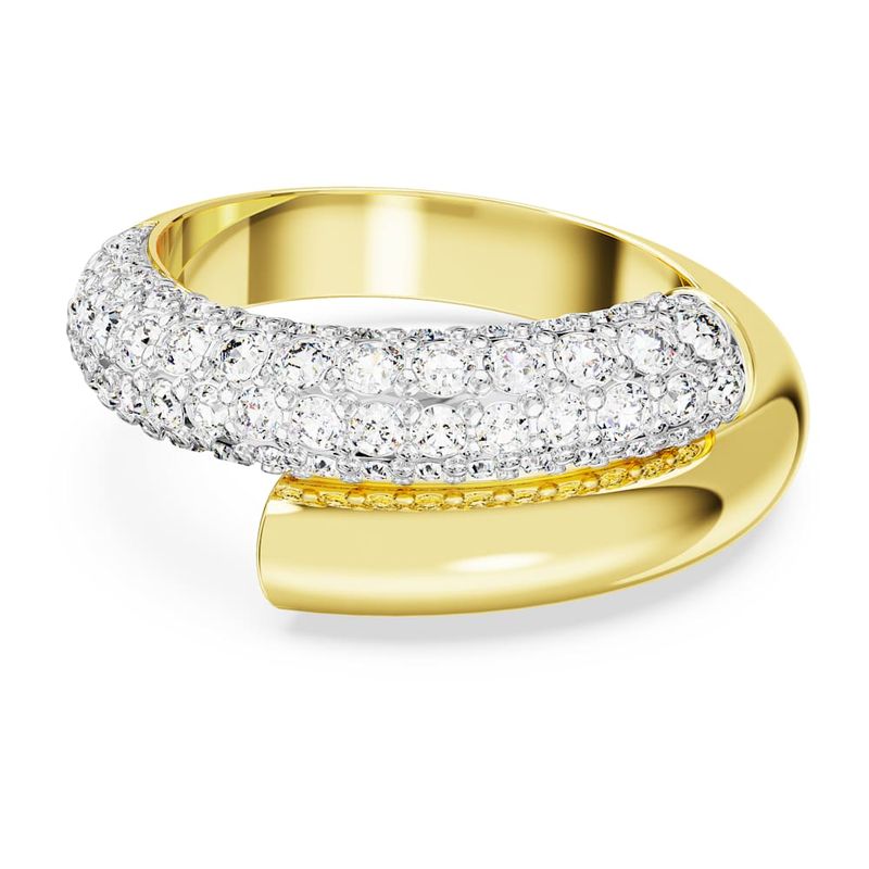 Anillo-de-coctel-Dextera-Blanco-Baño-tono-oro