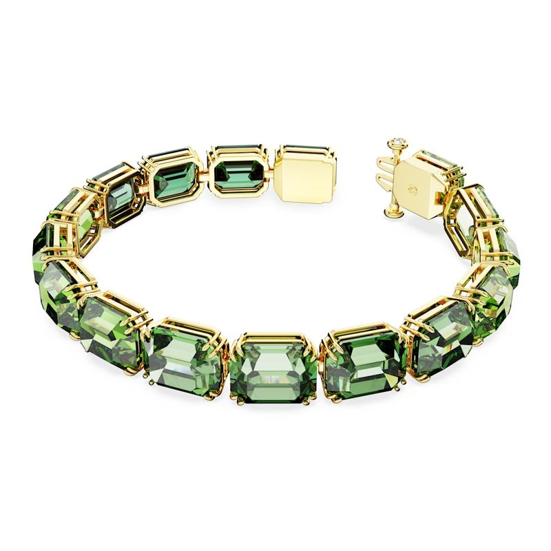 Pulsera-Millenia-Talla-octogonal-Degradado-de-color-Verde-Baño-tono-oro