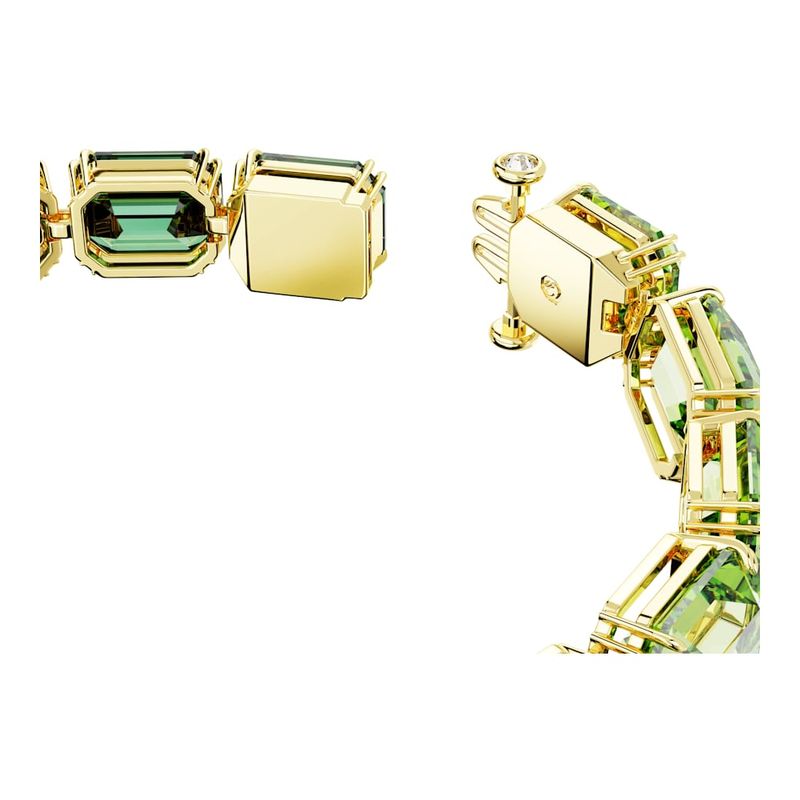 Pulsera-Millenia-Talla-octogonal-Degradado-de-color-Verde-Baño-tono-oro