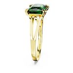 Anillo-de-coctel-Matrix-Talla-rectangular-Verde-Baño-tono-oro