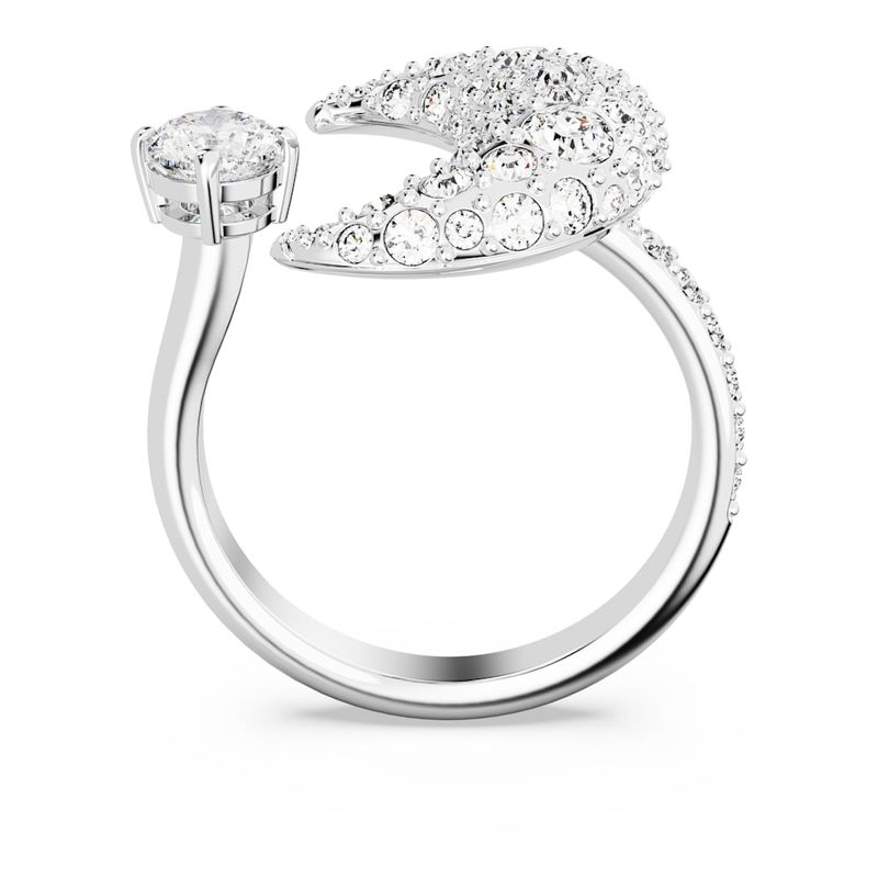 Anillo-abierto-Luna-Luna-Blanco-Baño-de-rodio