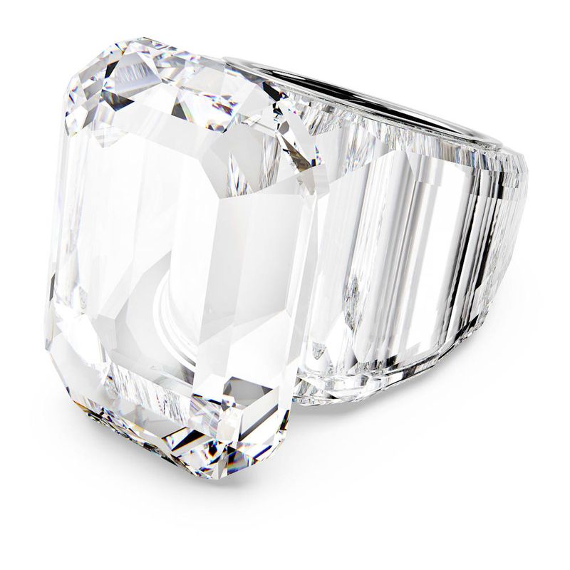 Anillo-de-coctel-Lucent-Talla-octogonal-Blanco