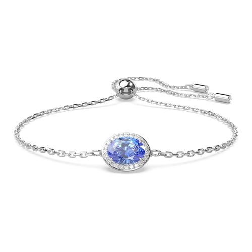 Pulsera Constella, Talla ovalada, Azul, Recubrimiento en rodio