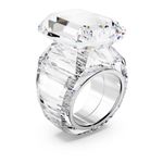 Anillo-de-coctel-Lucent-Talla-octogonal-Blanco