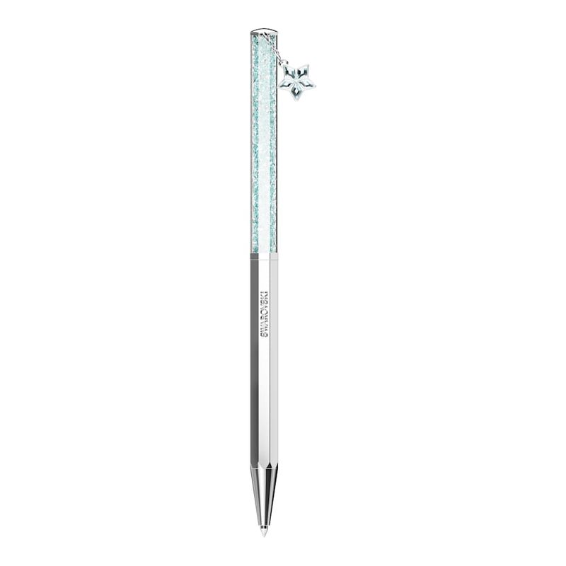 Boligrafo-Crystalline-Estrella-Azul-Cromado