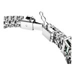 Pulsera-Matrix-Tennis-Tallas-mixtas-Verde-Recubrimiento-en-rodio