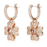 Pendientes-Idyllia-Trebol-Blancos-Baño-tono-oro-rosa