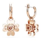 Pendientes-Idyllia-Trebol-Blancos-Baño-tono-oro-rosa