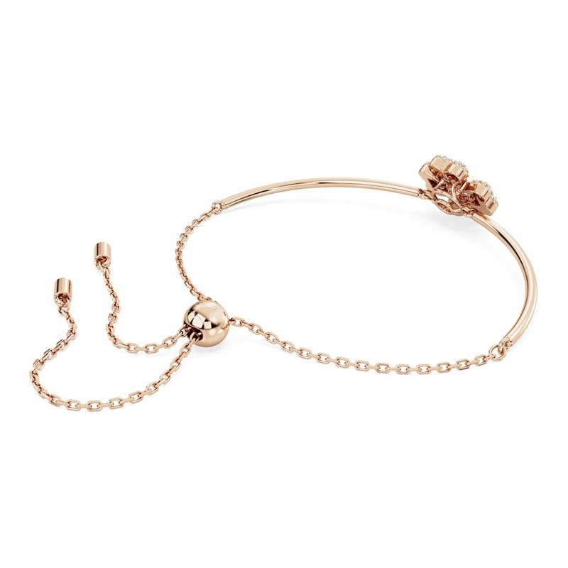 Pulsera-Idyllia-Trebol-Blanca-Baño-tono-oro-rosa